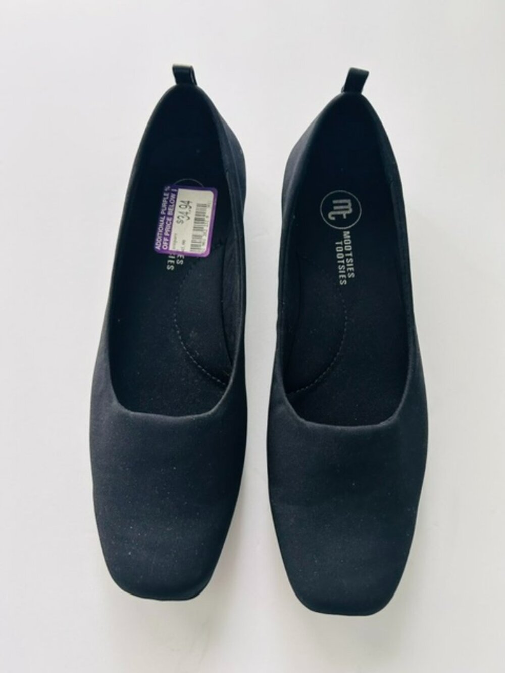 NWT Women's Mootsies Tootsies Flat Black Shoes, Size 8M